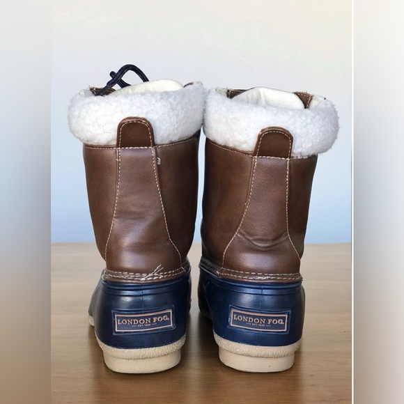 London Fog Womens Windchill Winter Duck Boots -Brown/Navy 

Women’s size 8 - Picture 2 of 10